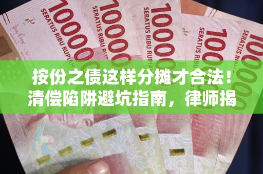 济南按份之债这样分摊才合法！清偿陷阱避坑指南，律师揭秘关键条款
