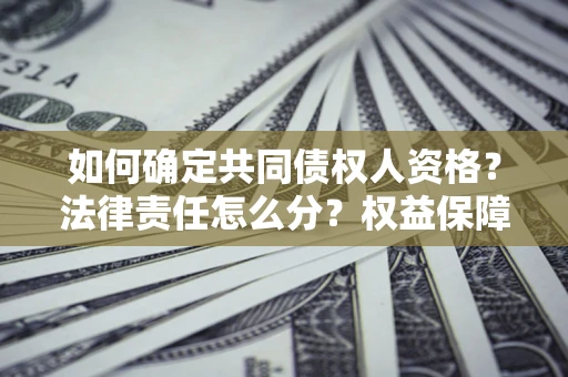 济南如何确定共同债权人资格？法律责任怎么分？权益保障技巧揭秘！