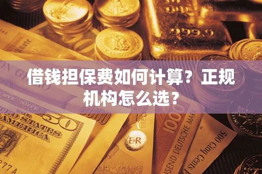 济南借钱担保费如何计算？正规机构怎么选？