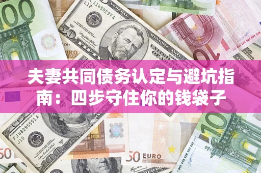 济南夫妻共同债务认定与避坑指南：四步守住你的钱袋子