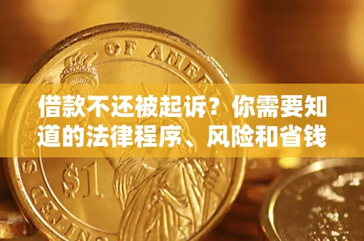济南借款不还被起诉？你需要知道的法律程序、风险和省钱技巧