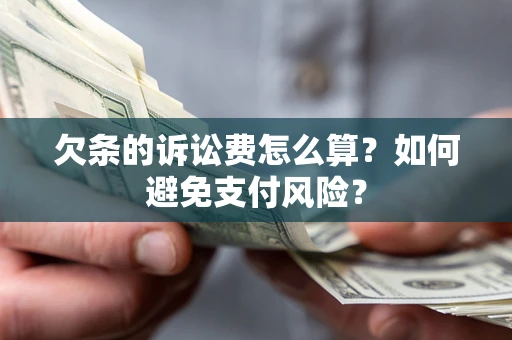 济南欠条的诉讼费怎么算？如何避免支付风险？